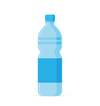 Water Bottle Flat Style