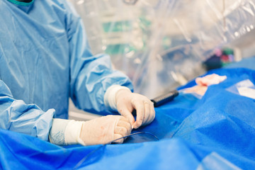 Minimally invasive cardiology transcatheter closure treatment for patent foramen ovale PFO defects...