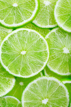 lime slices background 