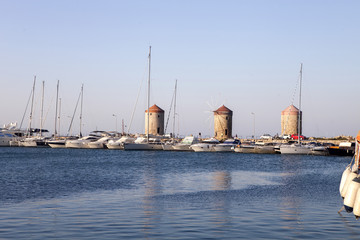 Access to Port of Rhodes, Greece