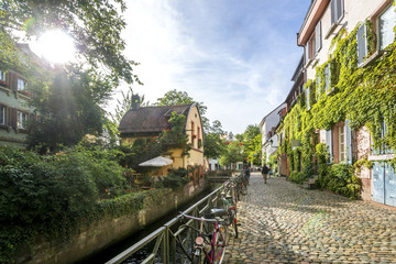 Freiburg im Breisgau, Altstadt, Insel  - obrazy, fototapety, plakaty