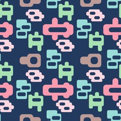 Creative color pattern in simple style