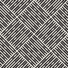 Vector seamless stripes pattern. Modern stylish texture with monochrome trellis. Repeating geometric grid. Simple lattice design.