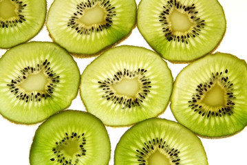 Fototapeta premium kiwi w plasterkach