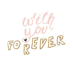 Lettering quote in hand drawn style.