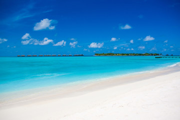 Fototapeta na wymiar Beautiful sandy beach, Maldives