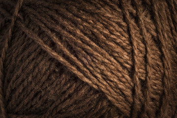 Warm brown wool threads background
