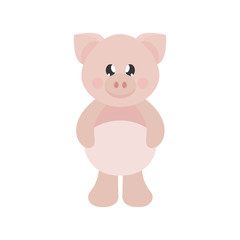 cartoon cute pig
