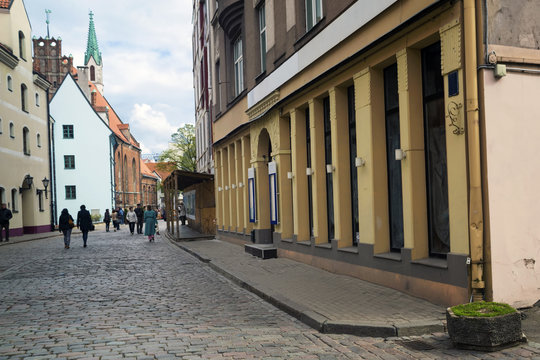 Streets of Riga old town.