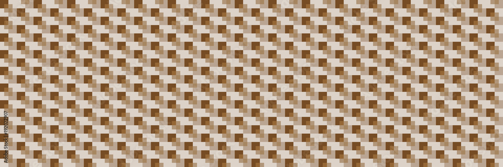 Poster horizontal brown square pattern for background and design,vector illustration