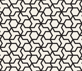 Obraz na płótnie Canvas Vector seamless pattern. Modern stylish abstract texture. Repeating geometric tiles from striped elements i