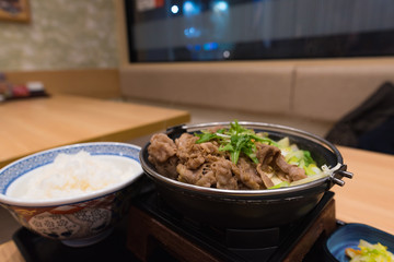 Japan beef sukiyai