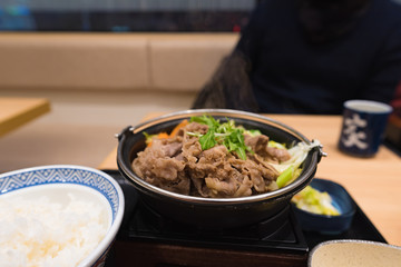 Japan beef sukiyai
