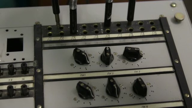 Old radio telegraph station. Produced 1965 year.