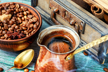 Fototapeta na wymiar traditional coffee pot