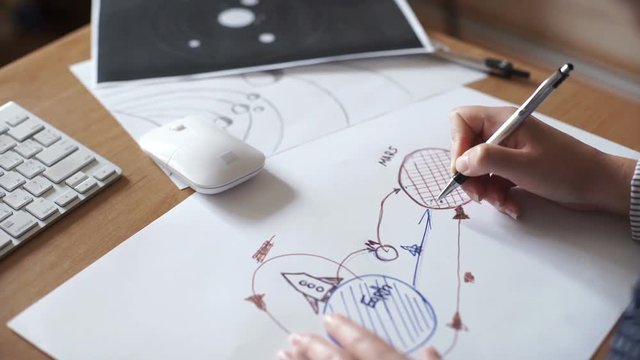 The engineer is working on a flight from Earth to Mars