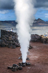 Mini gejzer, Park Narodowy Timanfaya, Lanzarote © Agnieszka