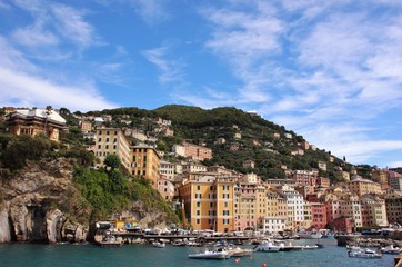Fototapeta na wymiar Camogli harbor, Liguria, Italy