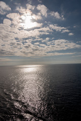 Vista del mare dalla nave