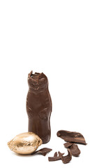 chocolate bunny isolated