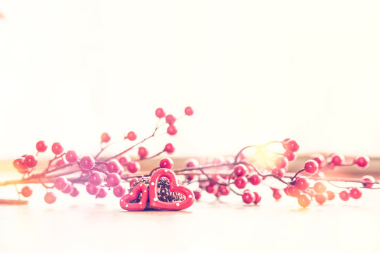 Valentines day heart cake  romantic background
