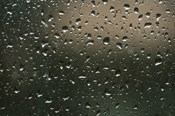 raindrops on the glass