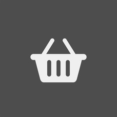 Basket flat vector icon. Buy flat vector icon