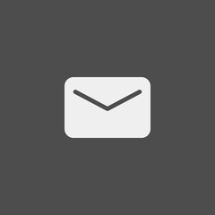 Email flat vector icon. Letter flat vector icon