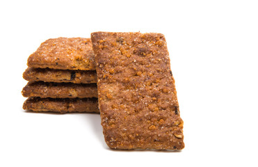 cookies with raisins isolated