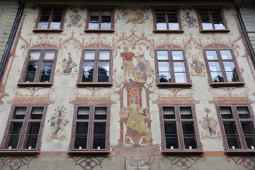 Fototapeta na wymiar Palais à décor de sgraffite à Berne en Suisse