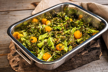 Baked broccoli