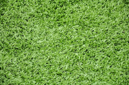 Green artificial plastic grass