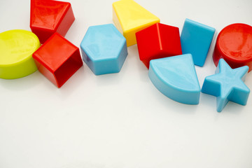 shape sorting ball on white background