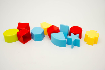 Obraz premium shape sorting ball on white background