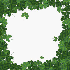 Abstract patrick day background with clover. Vector illustration