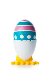 easter eggs isolated on white