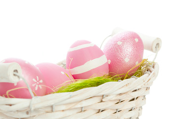 easter background. isolated on white