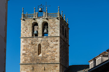 Church of Riaza with its bell tower