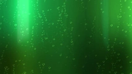Green Beer Soda Bubbles Loop - Seamless looping animation of bubbles from green beer. A Saint Patrick’s Day tradition. Can easily be color corrected to your liking.