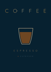 Poster coffee espresso
