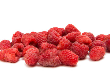 fresh raspberries isolated