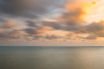 Naklejka na ściany i meble Sea and sky background,Long exposure