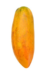 papaya in white background