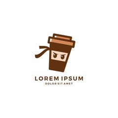 coffee ninja mug logo vector download © gaga vastard