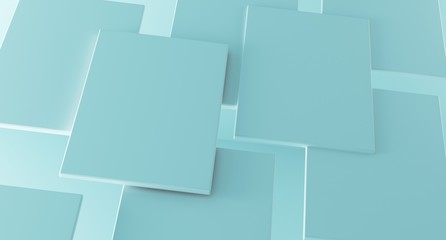 3D Rendering Of Abstract Background With Rectangles