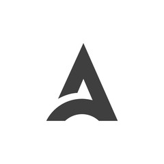 Initial letter A logo design vector
