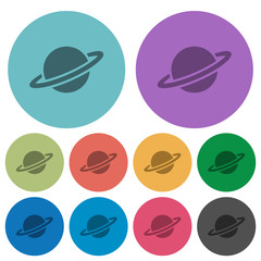 Planet color darker flat icons