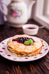 pancakes with jam