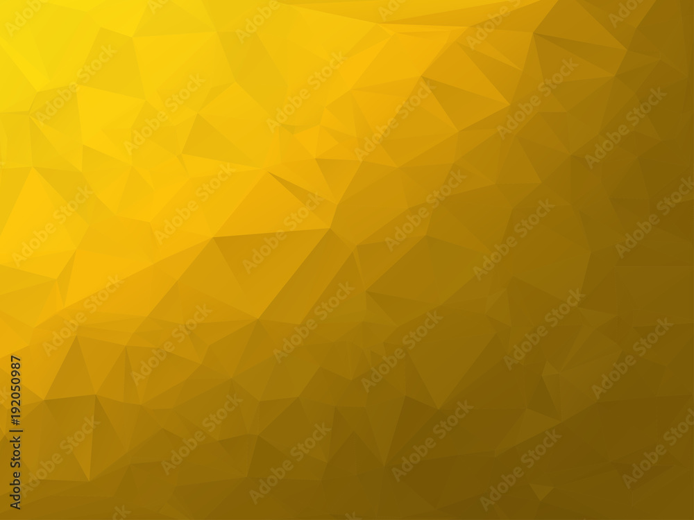 Wall mural Gold Polygonal Background