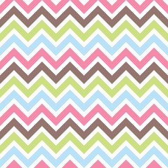 Seamless pattern with colorful zigzag